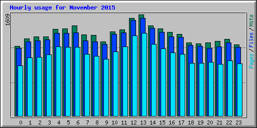 Hourly usage for November 2015